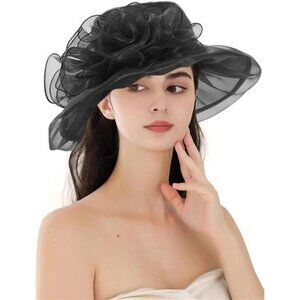 Women's Kentucky Hat Wide Brim Black